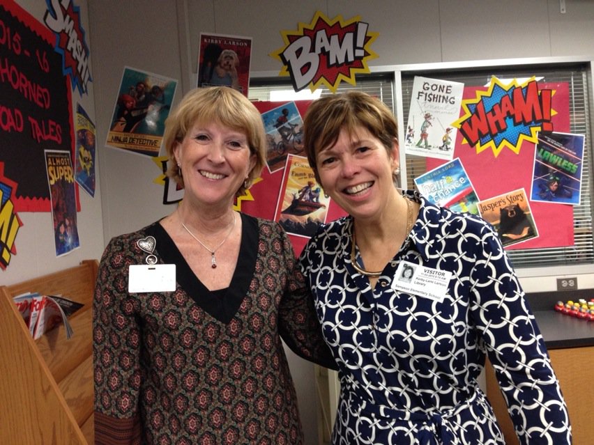 PmoSampson's tweet photo. Thank you, Kirby Larson, for your awesome visit to @SampsonElem #awesomeauthor https://t.co/lOm6JFCYQ4