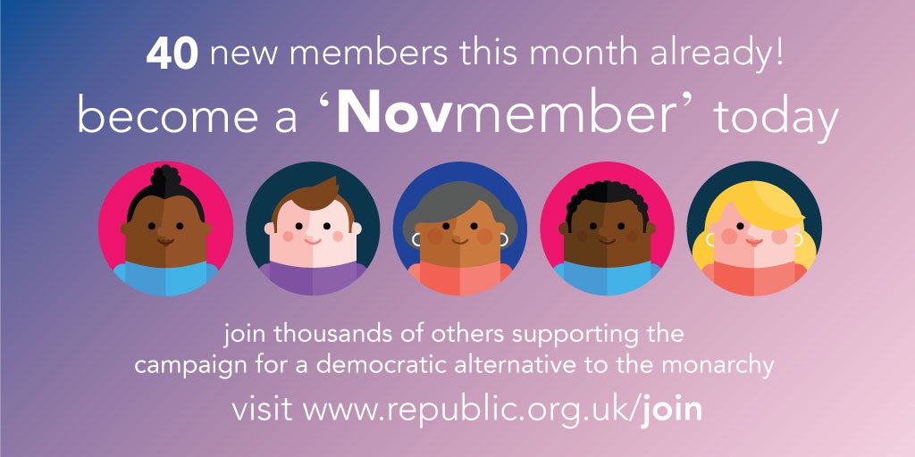 RepublicStaff's tweet photo. 40 new members this month already! Will you be the 41st? Join us today at https://t.co/IG8dIGq0TO #Novmember https://t.co/JvELveojuT