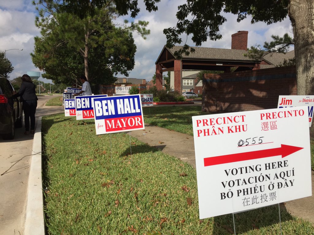 BenHall2015's tweet photo. Election Day TODAY! Get out and VOTE! NO on Prop 1 and YES for @BenHall2015! https://t.co/qhY5dia3Lf