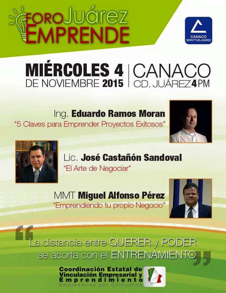 AdrianaFuenTell's tweet photo. Ciudad Juárez los esperamos: miércoles 4 de noviembre a las 4 Pm. Entrada Gratuita @PRI_EmprendeCEN @CVEE_Chihuahua https://t.co/JGiLZ7lJuS