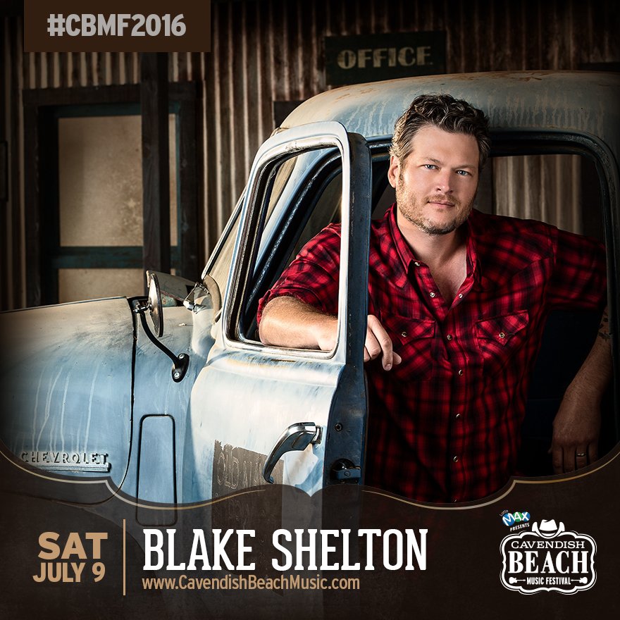 CavendishFest's tweet image. GUESS WHAT @BlakeShelton is coming to #CBMF2016 &amp;amp; a hurricane won’t be stopping him this time!