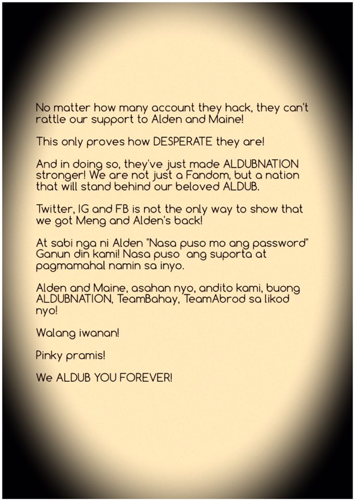 An open letter to <a href="/aldenrichards02/">Alden Richards</a> and <a href="/mainedcm/">Maine Mendoza</a> Please read! <a href="/allanklownz/">allan k</a> <a href="/AngPoetNyo/">Joey de Leon</a> #ALDUBNewCharacter