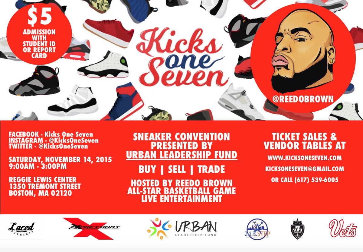 ExpressionsKix's tweet photo. Tomorrow, @KicksOneSeven will be taking place at the Reggie Lewis Center in Boston https://t.co/xZ4tfnEAqc