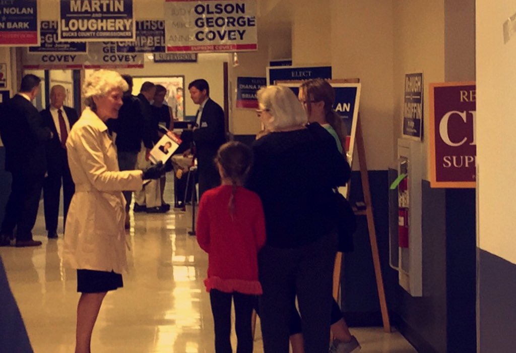 CoveyForJustice's tweet photo. Judge Anne Covey is traveling the Commonwealth. Have you voted today? https://t.co/w0lEnSISoP