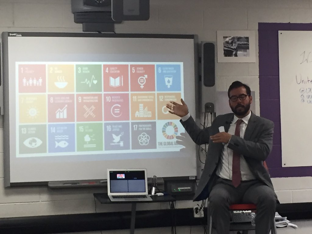 Janelle's tweet photo. "We need 2 create solutions in the bounds of realities that exist now" says Beard @unfoundation  @NewTechCoppell https://t.co/TVjANF5clW