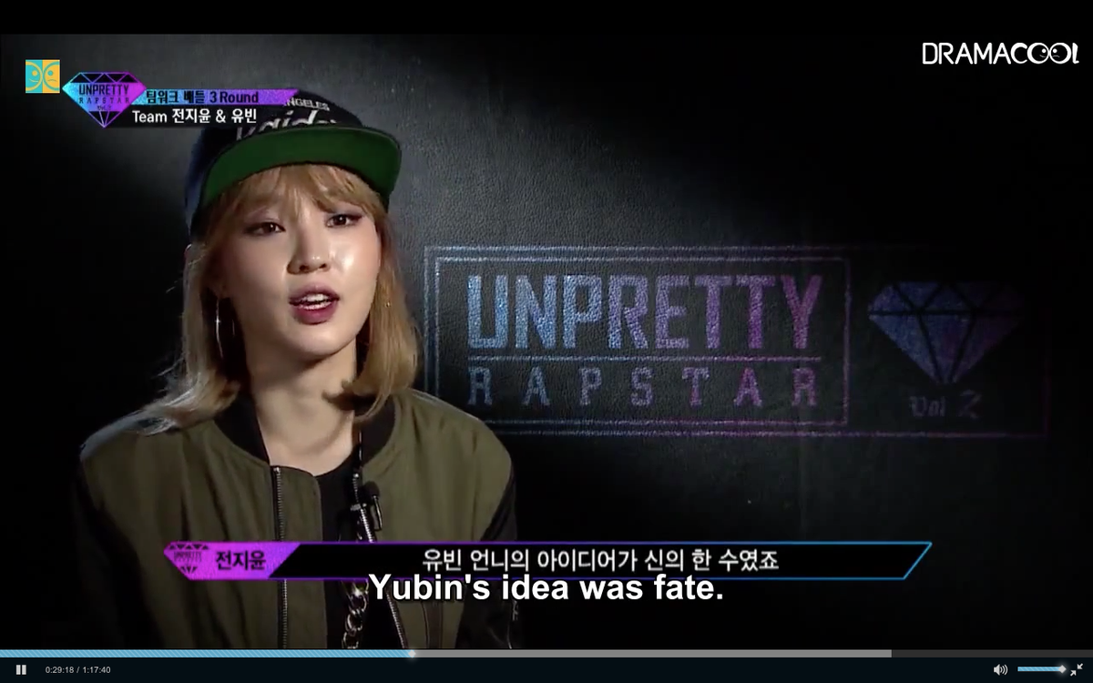 f1vke's tweet photo. อยากจะแหมสักพันครั้งๆ #UnprettyRapstar2 
JY: Yubin's Idea was fate
YB: without Jiyoon the Idea wouldn't have come up https://t.co/0w3H1JwPiL