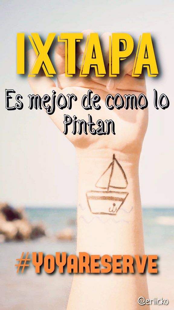 eRiicko's tweet photo. MARTES #YoYaReserve en @InterContiIxtap tú? @dollanag @Mdpresidente @VisitIZ @realvane2 @estherrauda #OtoñoEnIxtapa https://t.co/rWpbOvJJi2