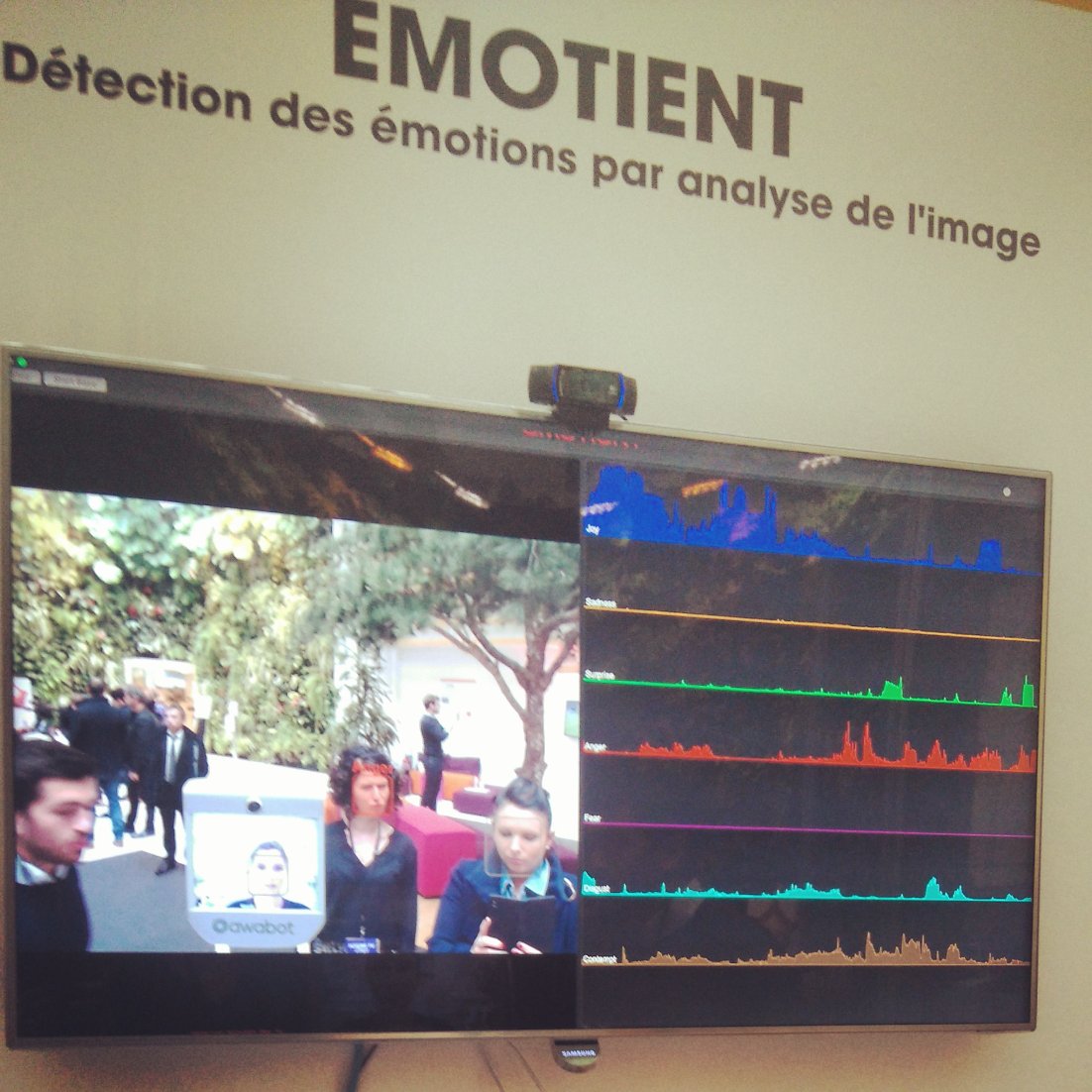 marinemorio's tweet photo. #futuretvdays #FocusStand @EmotientInc détecte vos émotions ! @tf1 https://t.co/LSfW2r9FMY