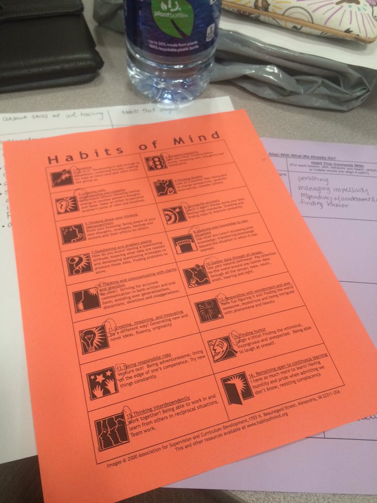 mjohnson215's tweet photo. How do the Habits of Mind align with what we already do. #werock #waynelearns #waynelearns2015 #wearewayne https://t.co/SKmXxs36E7