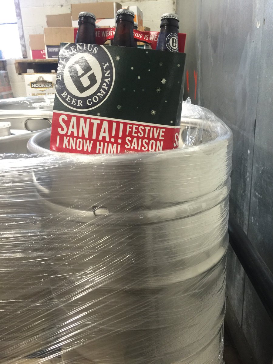 EvilGeniusBeer's tweet photo. SANTA I KNOW HIM is getting ready to be shipped from the brewery!! Keep an eye out for it starting next week... https://t.co/yQFB6cGNr5