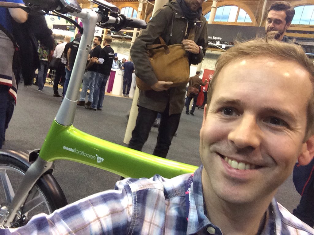 Stephen_thinks's tweet photo. The bike that removed hills! #mandoWebsummit2015 https://t.co/GHAQhCEw1A