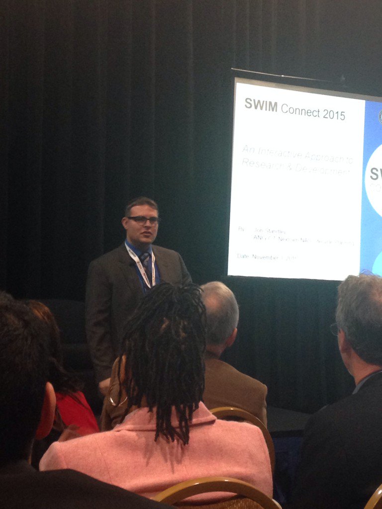 nadinesa's tweet photo. @flyboy1628 talking about new and innovative ways to collaborative @ATCA_now #ATCA60 @FAA_SWIM https://t.co/Hp9TsPIQLg
