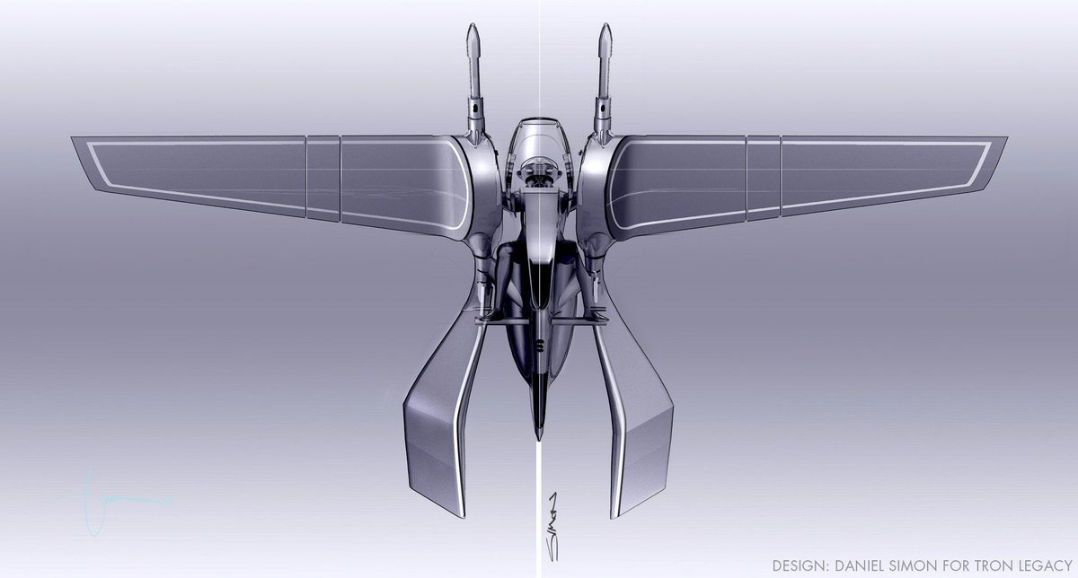 DanielSimonCom's tweet image. Early unseen #Tron #Legacy concept drawing for #Lightjet from 2008. #Flynnlives #Tronlegacy #DanielSimon