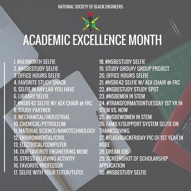 R4NSBE's tweet image. Its Academic Excellence Month! Show us how you excel academically with the hashtags #BombIV #NSBEAExMonth