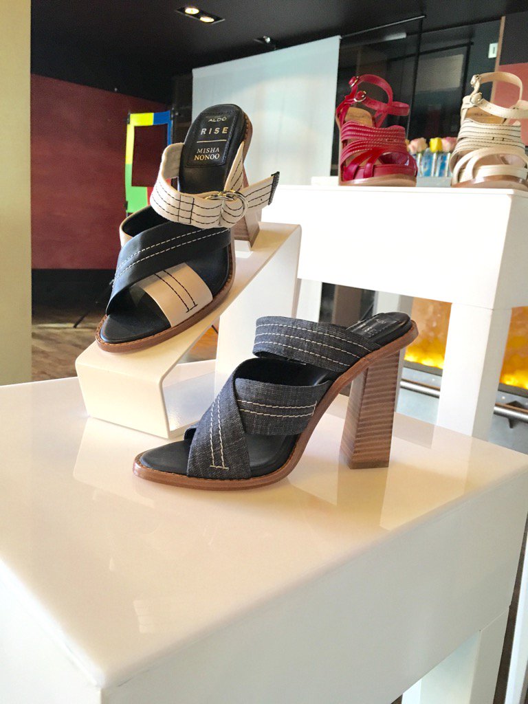 TheKit's tweet photo. Sneak peek at the @mishanonoo x @ALDO_Shoes #spring2016 #aldorise collaboration. #ThoseHeelsThough https://t.co/9V4Cc161BR