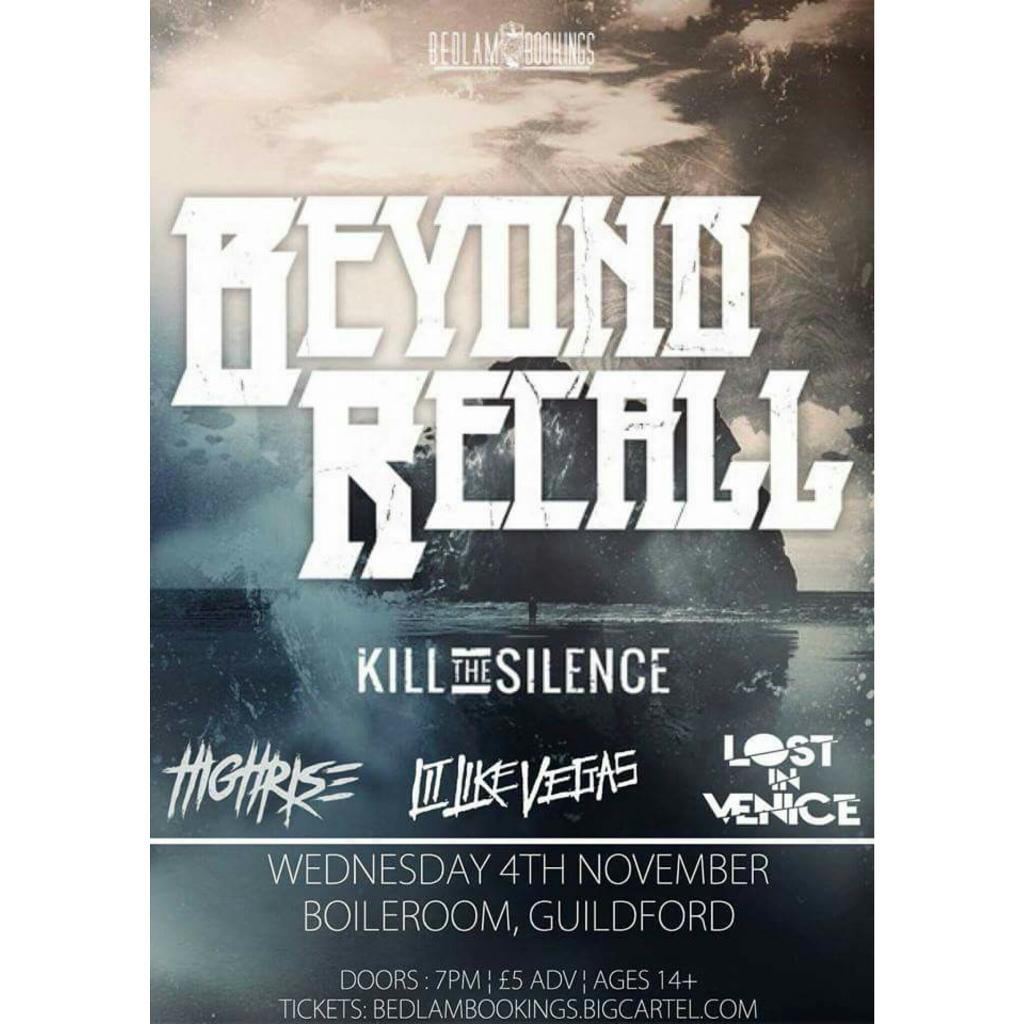 This is going down tomorrow at Guildford, Boileroom with our friends <a href="/LLVBAND/">Lit Like Vegas</a> &amp; <a href="/BeyondRecall/">Beyond Recall</a>!! #highriseuk