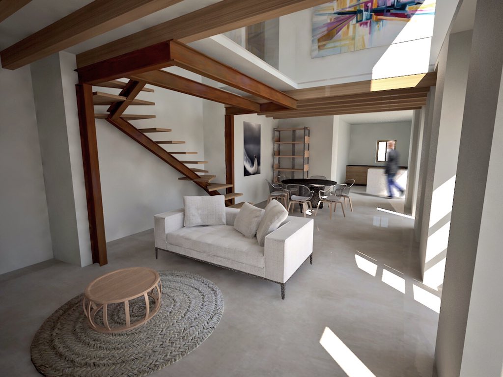 juan_id4's tweet image. Working living room in villa Andratx #autodesk #3dmax #vray #render #reform #andratx #design #foscstudio