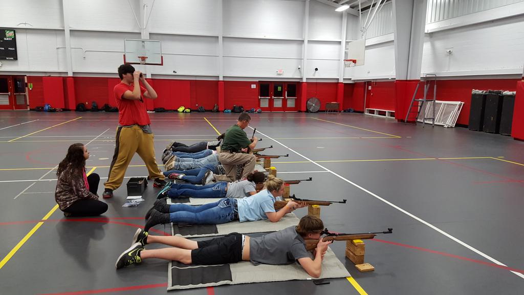 <a href="/LchsJrotc/">LCHS JROTC</a> practicing marksmanship.