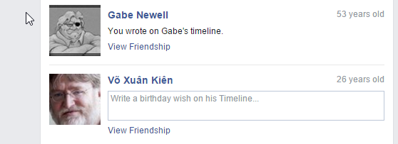 Was wishing Gabe Newell happy birthday on Facebook when I realized he has a dopple ganger... 