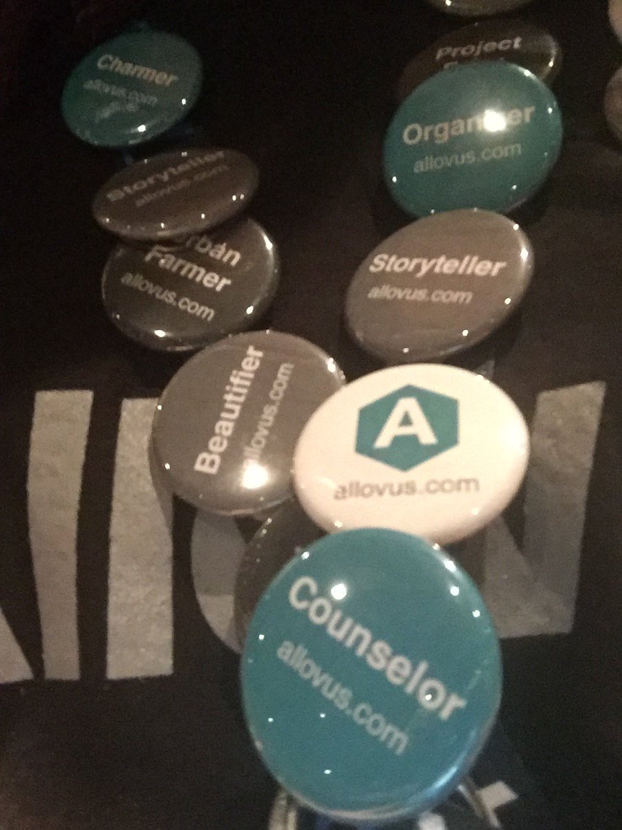 @AllovusDesign is here! Find us and get your own button descriptors! #SIC2015