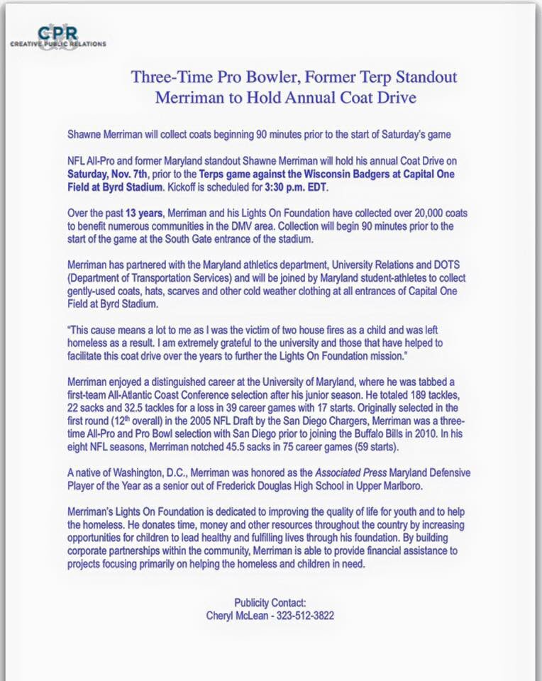 I hope everyone comes out 2 support my 13th annual winter coat drive. For media request contact <a href="/CreativePRinc/">Creative PR</a>