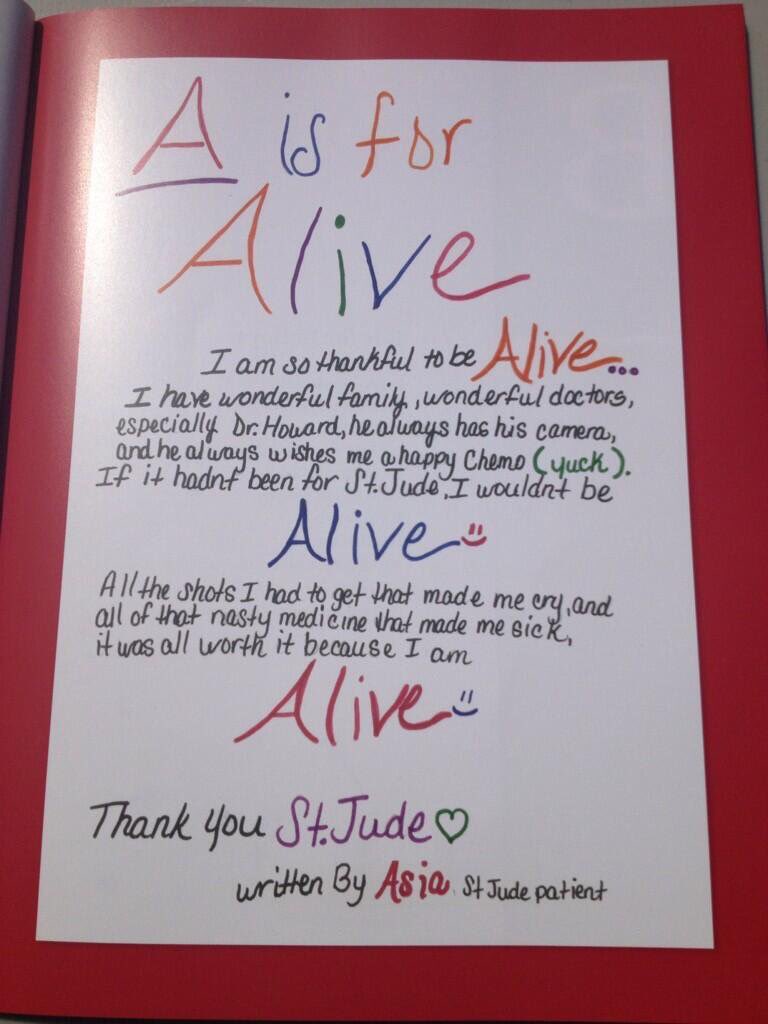 A is for Alive #stjude #stjudeutd