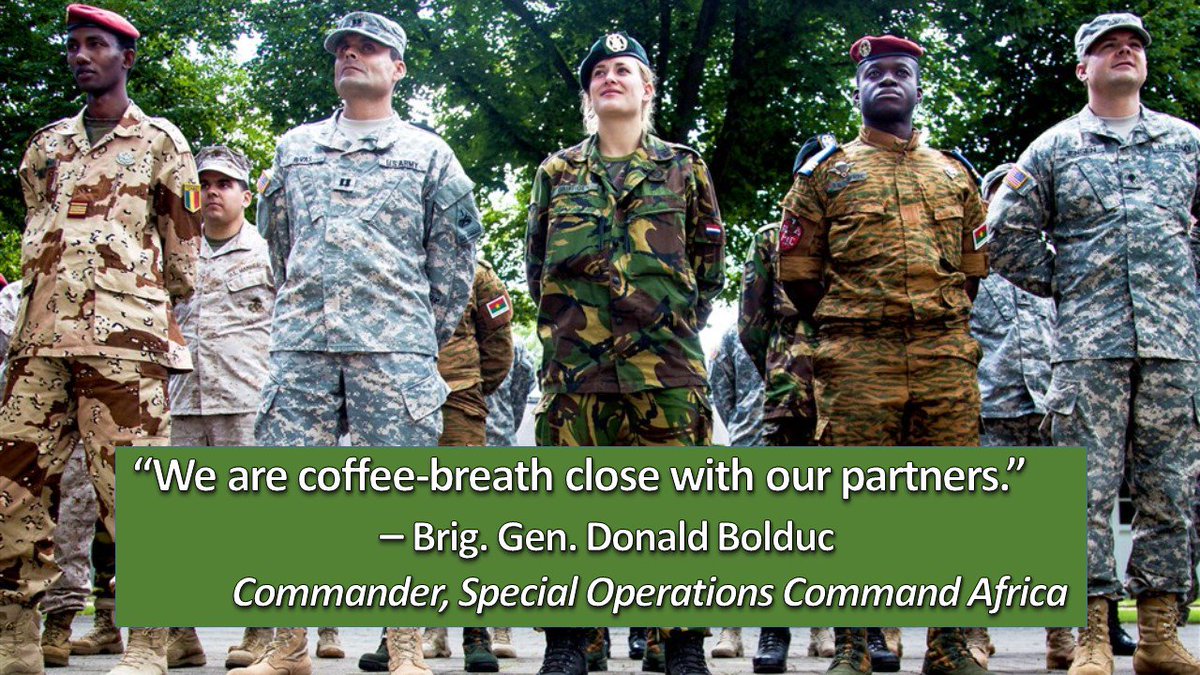 USAfricaCommand's tweet photo. How close do we work with #African partners? According to Brig. Gen. Bolduc at #DefOneSummit2015, extremely close. https://t.co/mXN6puG1TE