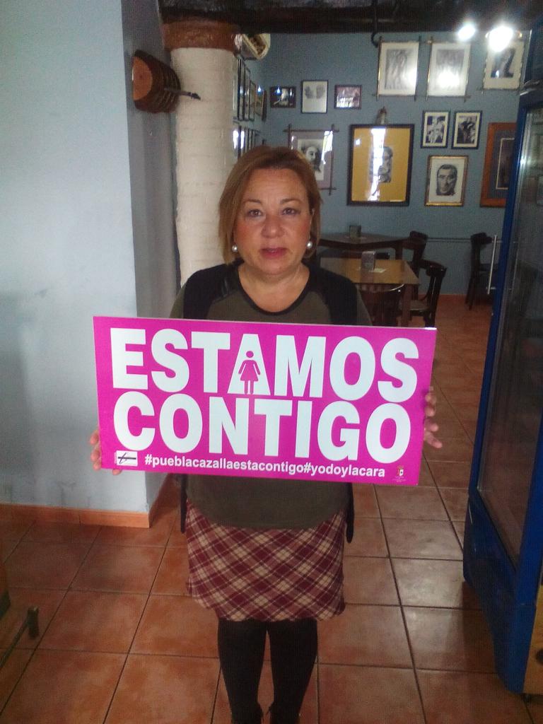 Afimopu's tweet photo. #barcafeteriaalborada también se une a la campaña #pueblacazallaestacontigo #yodoylacara https://t.co/HJ4KyryqW7