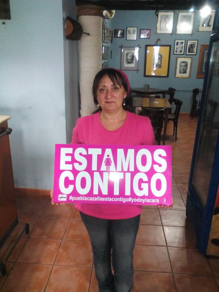 Afimopu's tweet photo. #barcafeteriaalborada también se une a la campaña #pueblacazallaestacontigo #yodoylacara https://t.co/HJ4KyryqW7