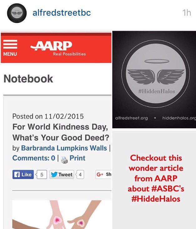 AlfredStreetBC's tweet photo. Thank you @AARP 4 featuring the movement of @PastorHJW & @AlfredStreetBC member #hiddenhalos #asbckindness https://t.co/85ugROAx0H