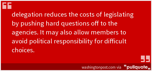 RightReads's tweet image. The problems when Congress delegates policy making to executive branch bureaucrats: wapo.st/1Np0LwB