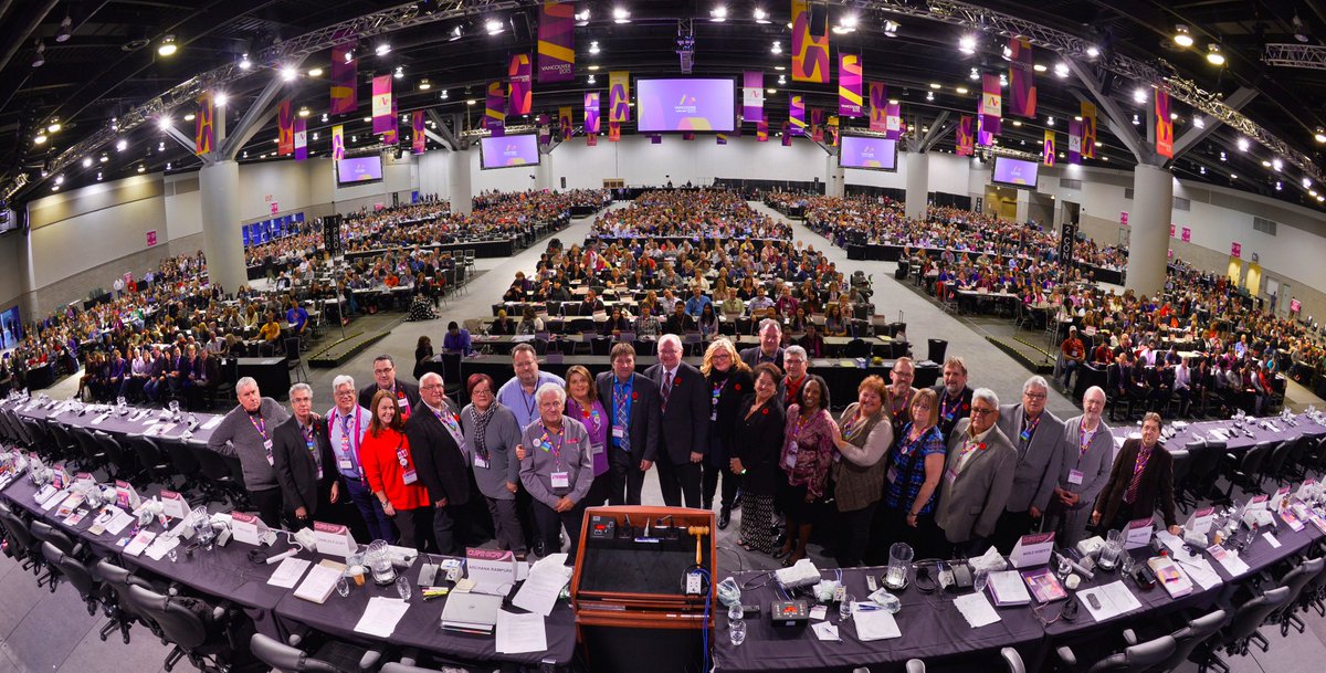 bersonphoto's tweet photo. This is what strong union democracy looks like: 3000+ attend #CUPE National Convention in #Vancouver #CUPE2015 https://t.co/lKHISLFynx