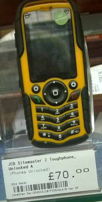 jcb phone just in time for christman