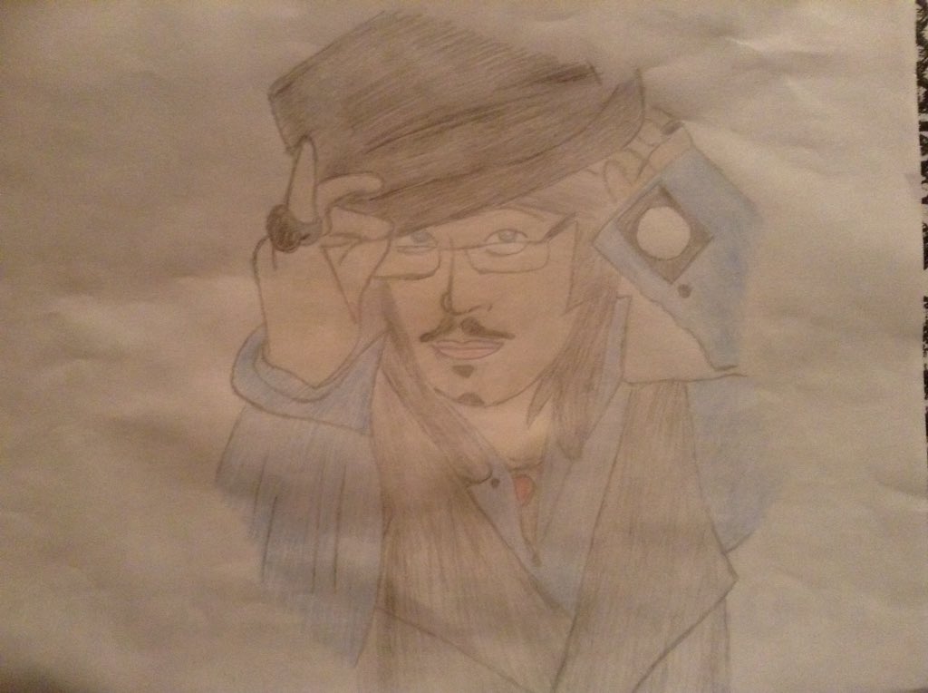 Well here it is my drawing. It\s not my best drawing but seeming it\s his birthday Happy birthday Adam Ant! 