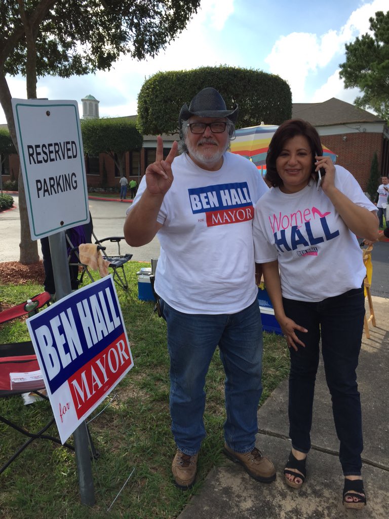 BenHall2015's tweet photo. Houstonians, Today we are going to make history, change is in the air. Get out and vote let your voice be heard! https://t.co/G6UR9EuQWR