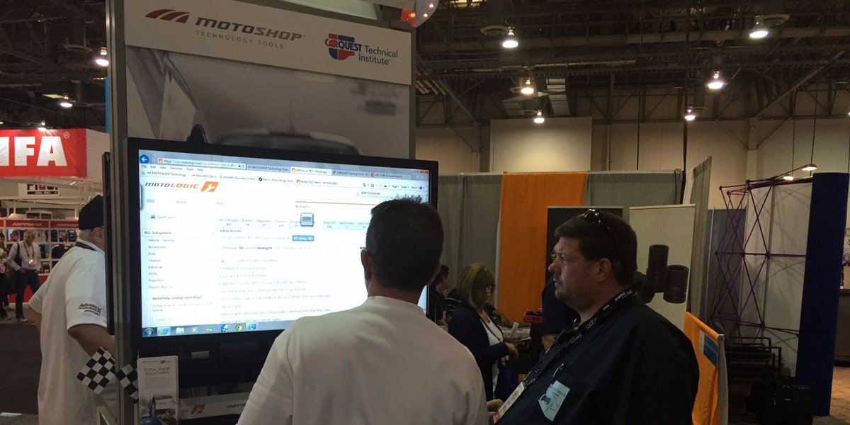 MOTOSHOP's tweet photo. We're in booth 1275 showing a set of technology tools that will help you win with customers! #AAPEX15 #MOTOSHOP https://t.co/uoeCNUYcj7
