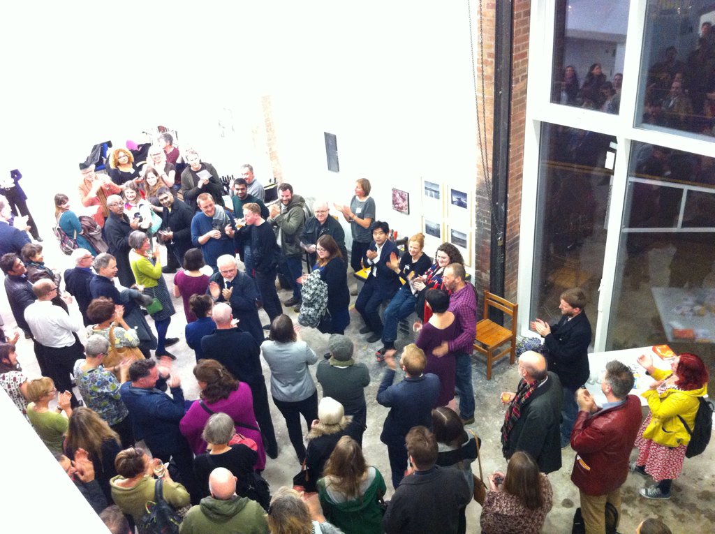 pippalynott's tweet photo. Great launch party at the @LeicesterPrint new studio! Sad to be leaving but couldn't have had a better last day! https://t.co/BcjzrHDiyA