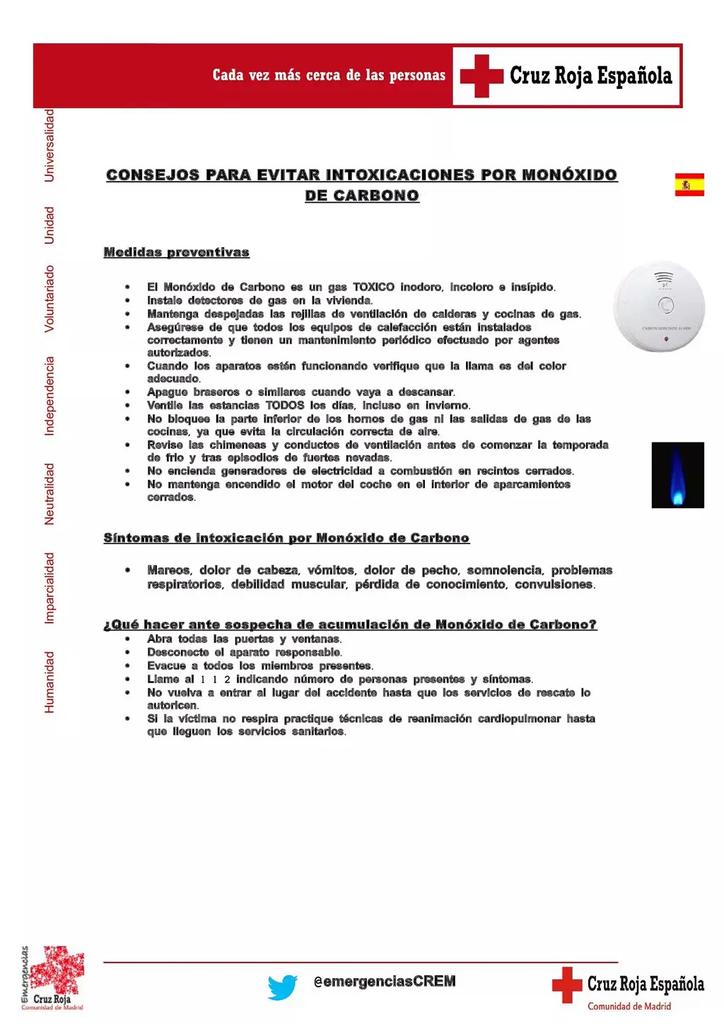 PCivilMejorada's tweet photo. Granito de arena @emergenciasCREM en #SPI2015
Revisa tu caldera/chimenea.
#Monóxido
#DetectoresYa
#PrevenirEsVivir https://t.co/BGZIeZHq8G