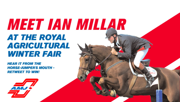 amjcampbell's tweet photo. Retweet for a chance to meet “Captain Canada” himself, Ian Millar at @THERAWF this weekend! @TeamMillar #RAWF2015 https://t.co/1pfZNcvssa