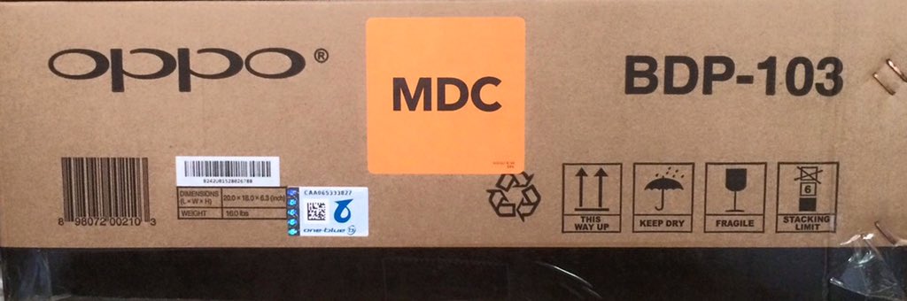 4xblu's tweet image. One region locked Oppo BDP-103 Blu-ray player on site, one region free Oppo BDP-103 on the way. #ReferenceQuality