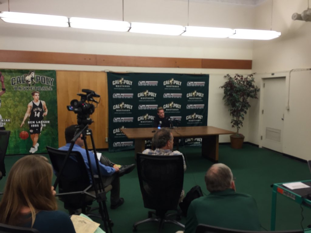 TheDaveGrant's tweet photo. Senior defender Kip Colvey of @CPMensSoccer addresses the central coast media this afternoon #cppitch @BigWestMSOC https://t.co/n4rrXSSzj5