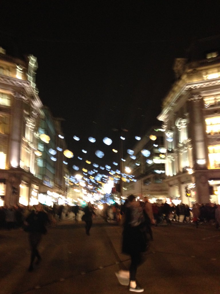 abipaterson's tweet image. In other news I took a great photo of the lights on Oxford Street. #PhotoFail #Christmas #toosoon