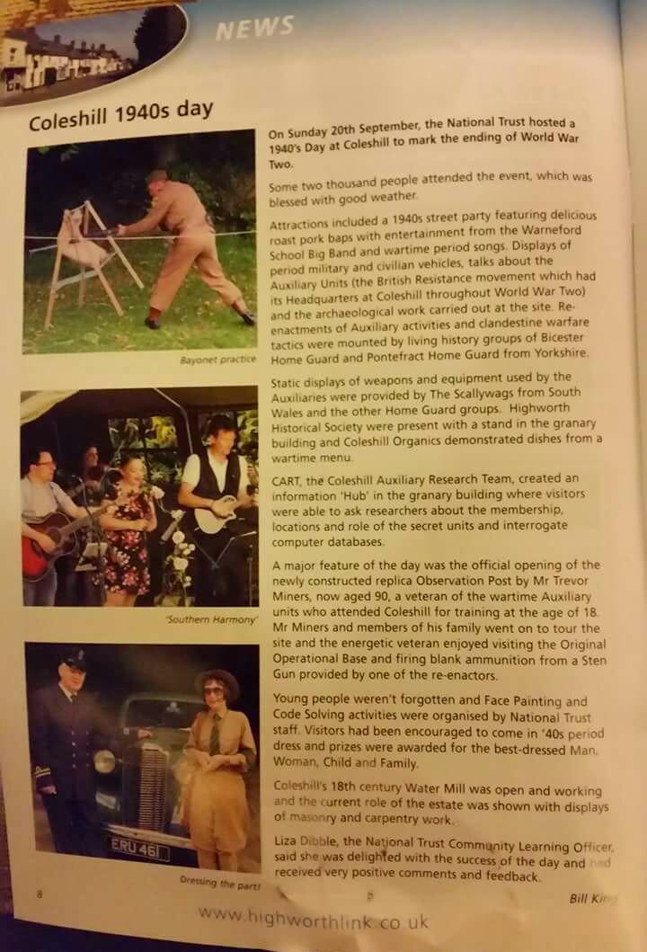 thesouthernharm's tweet photo. Magazine feature
@darylball73 @SeanAmor76 
#nationaltrust #coleshill #1940s #WW2 #village #party #music #familyfun https://t.co/ritLgFwj3V