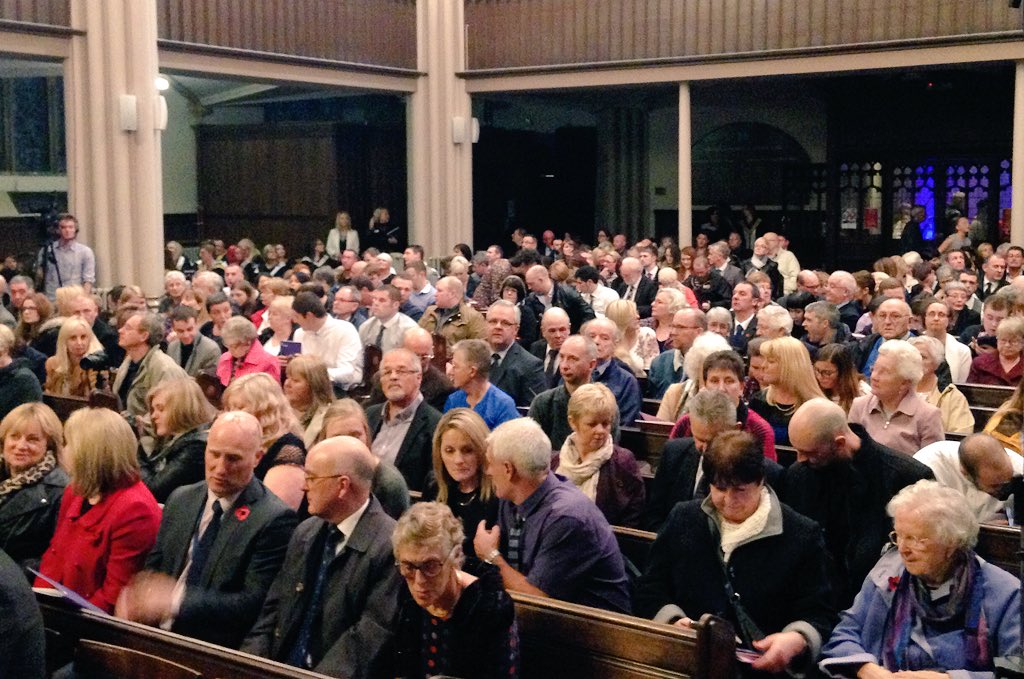 fifecollege's tweet photo. Dunfermline Abbey is filling up fast, ten minutes until we start! #Grad15 https://t.co/WELgAOsf6J
