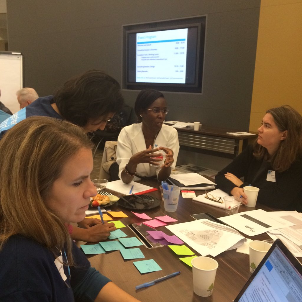 CommonImpact's tweet photo. .@MyPathUS diving into messaging with a @CharlesSchwab marketing team #Schwab4good #probono #sharedvalue https://t.co/7zCcvBEGqj