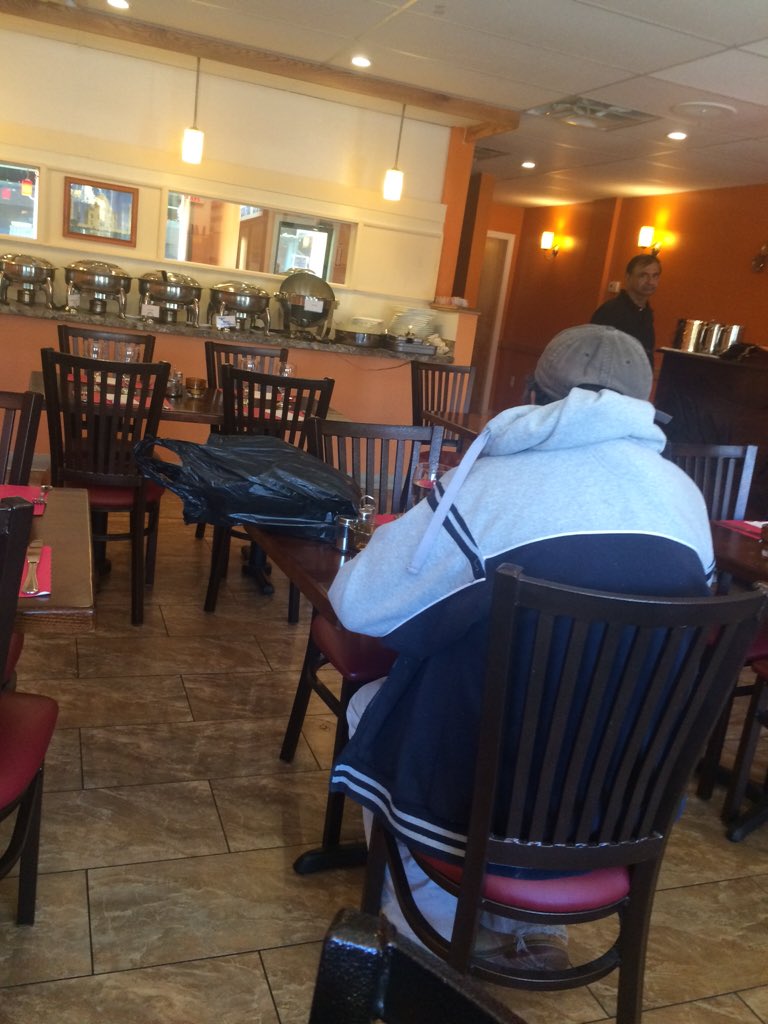 RevEverett's tweet photo. I bought lunch for this man, looking a little lonely today.  #kindforG https://t.co/0DhxRLJiPE
