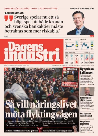 dagensindustri's tweet photo. Läs nya utgåvan av Di på https://t.co/H9FFsOmzgD eller som e-tidning i app för mobil eller läsplatta. https://t.co/gGqB3p1qWz