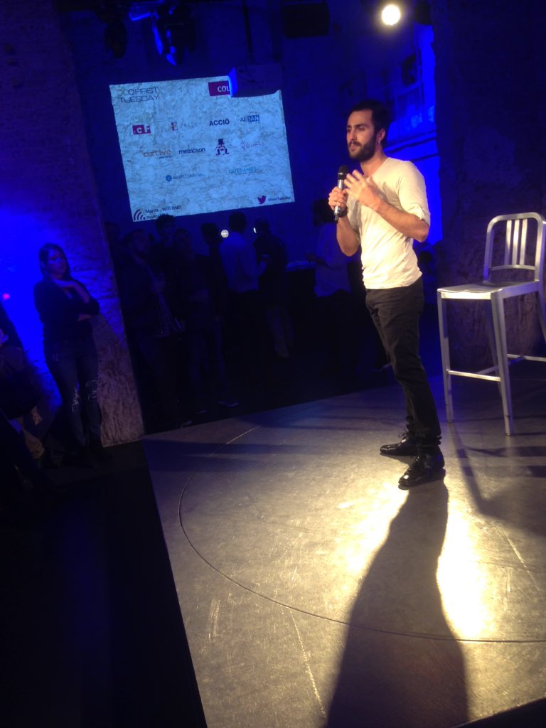 FirstTuesdayBCN's tweet photo. Ahora es el turno de @LaPromoteca #FTPitch #FirstTuesday https://t.co/ovxHW88l4Y