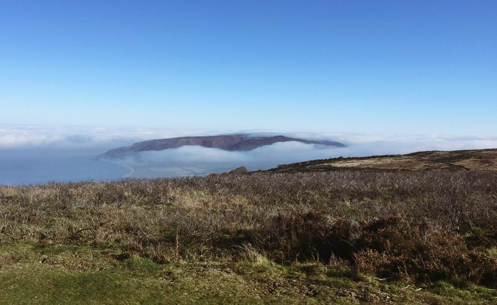 LynValleyGH's tweet photo. Drove past #Porlock submerged in cloud today - stunning! #Exmoor https://t.co/PDsP60ZkPX