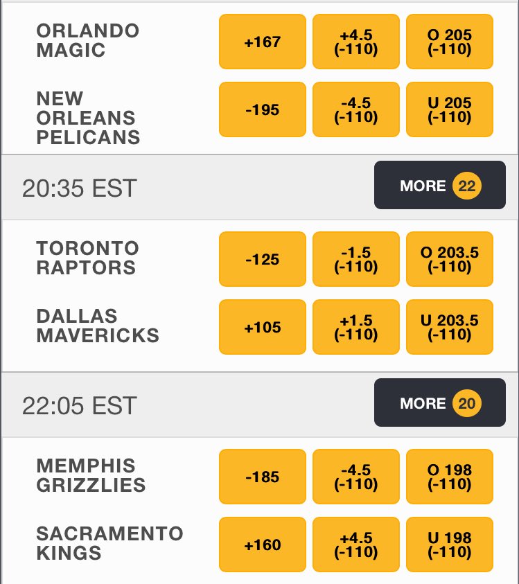 NBA2KBets's tweet image. Today's game lines ... Have your bets in before tip off !